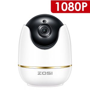 ZOSI 1080P HD Wifi Wireless Home Security IP Camera 2.0MP IR Network CCTV Surveillance Camera with Two-way Audio Baby Monitor