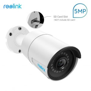 Reolink PoE IP Camera SD card slot  5MP HD Outdoor Waterproof Infrared 30m Night Vision Security Video Surveillance RLC-410-5MP