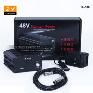 48V Phantom Power Supply With Adapter Audio XLR Cable For Condenser Microphone Mic Mike Studio Music Voice Recording Equipment