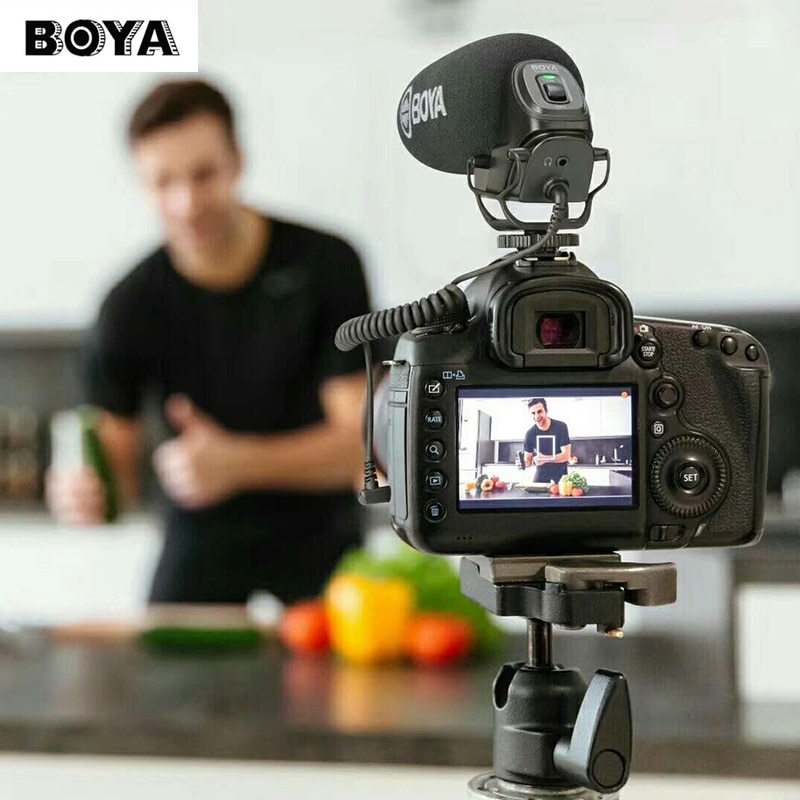 Boya BY-BM3030 Photography Interview Shot gun Mic Microphone for Nikon Canon DSLR Camera Recording Studio Equipment Mic