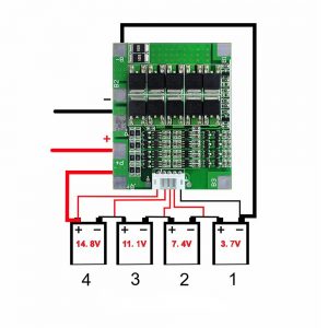 4S 30A 14.8V Li-ion Lithium 18650 Battery BMS Packs PCB Protection Board Balance Integrated Circuits Electronic Module