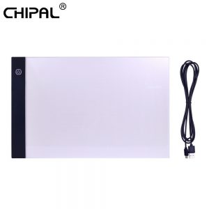 CHIPAL A4 LED Drawing Tablet Digital Graphic Tablets Electronic Writing Painting Light Box Tracing Copy Board Pad Table for Kids