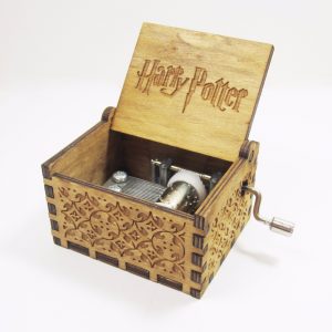 Antique carved wooden harry potter music box, Christmas gift, new year gift, birthday gift boyfriend customized free shipping