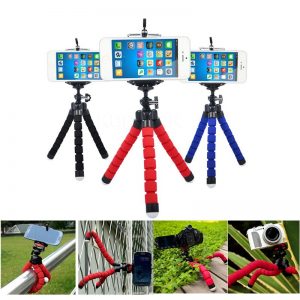 Mini Tripod  Portable Car Flexible Stand Mount With Holder For Phone Action Camera and Camcorder